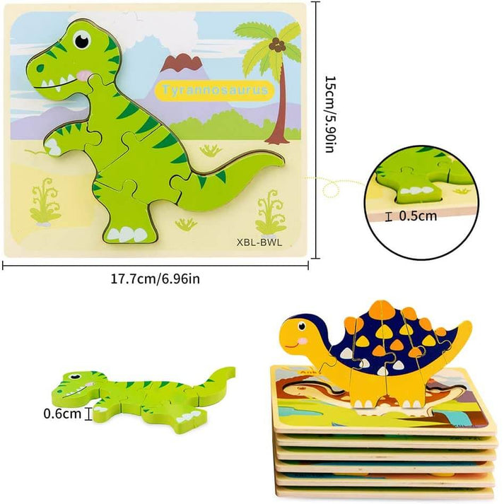 3D Dinosaur Puzzles - Interactive Educational Toys
