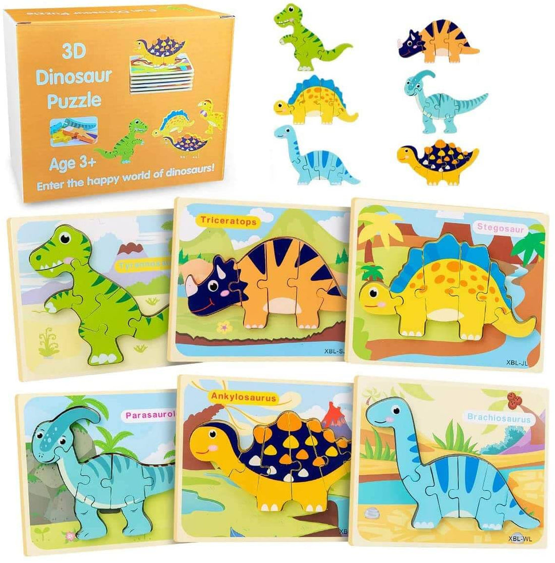 3D Dinosaur Puzzles - Interactive Educational Toys