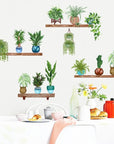 3D Green Plant Wall Stickers