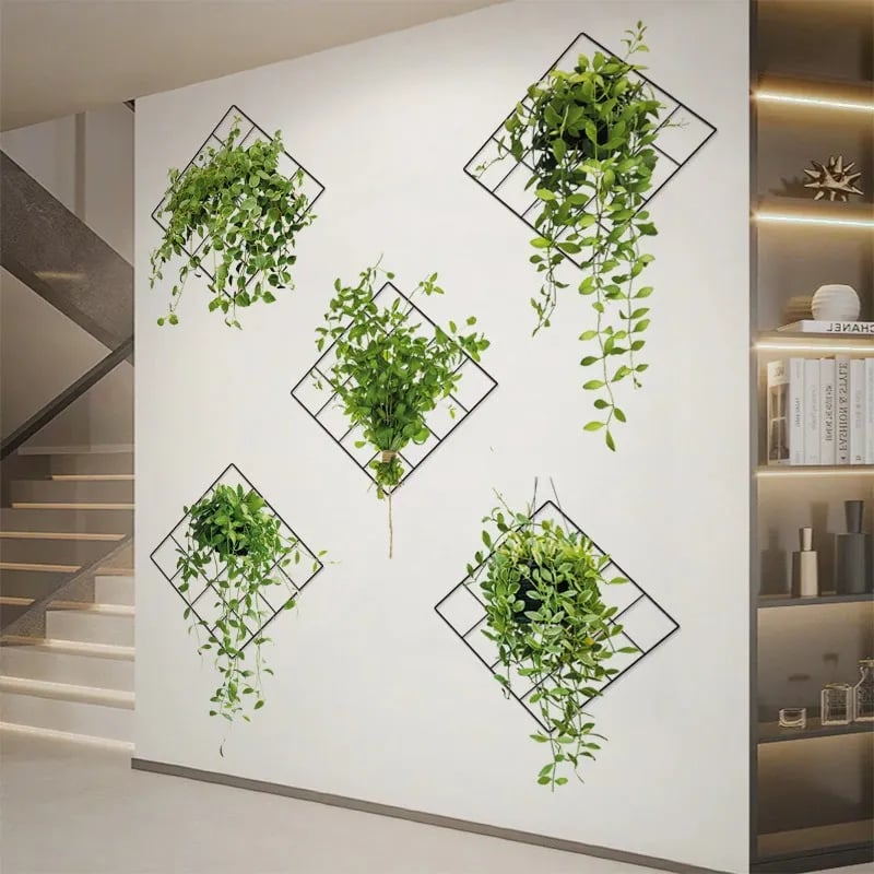 3D Green Plant Wall Stickers