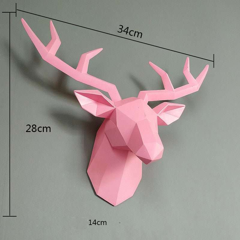 3D Reindeer | Modern Art "Stag"