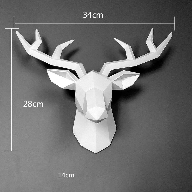 3D Reindeer | Modern Art "Stag"