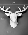 3D Reindeer | Modern Art "Stag"
