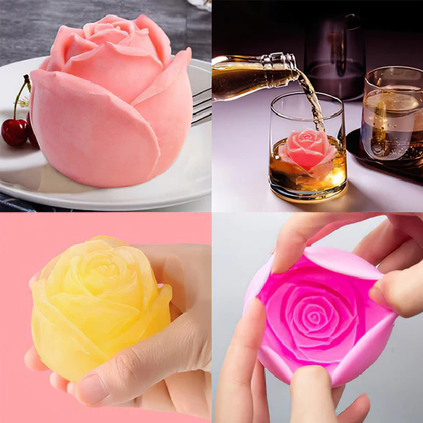 3D Rose Shaped Ice Cube Tray