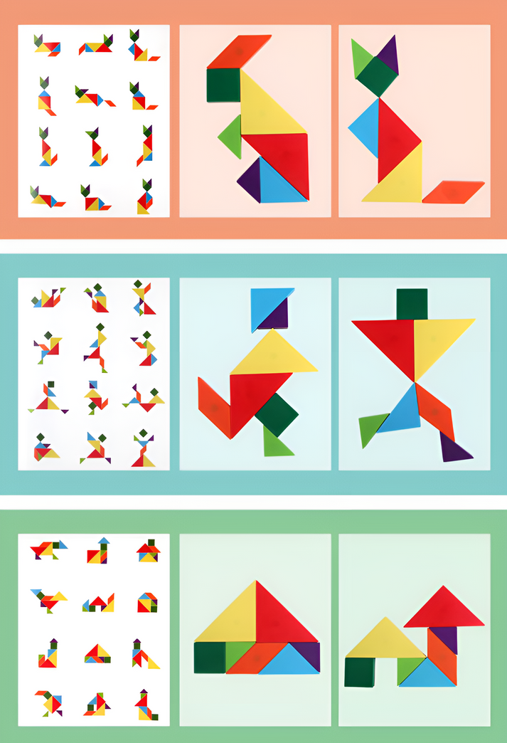 3D Tangram Puzzle - Educational and Fun