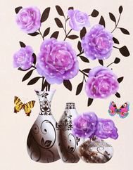 3D Vase Stickers