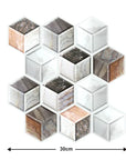 3D Wall Tiles for Peeling and Sticking