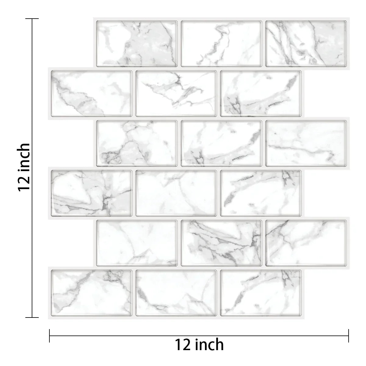 3D Wall Tiles for Peeling and Sticking