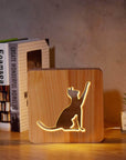 3D Wooden Animal Lamp