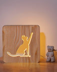 3D Wooden Animal Lamp