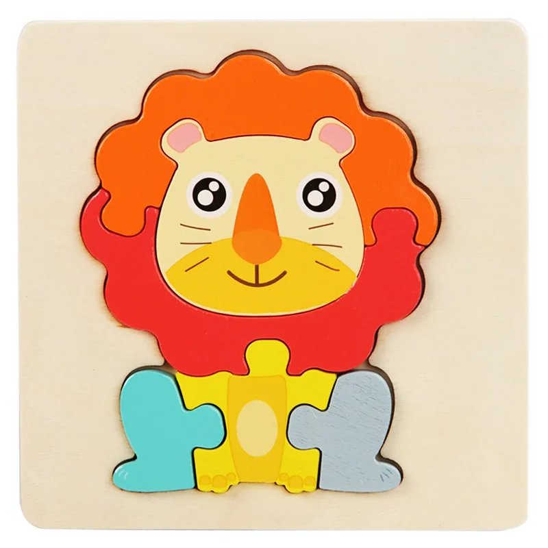 3D Wooden Puzzle - Playful Animal Adventure - Jigsaw Puzzle