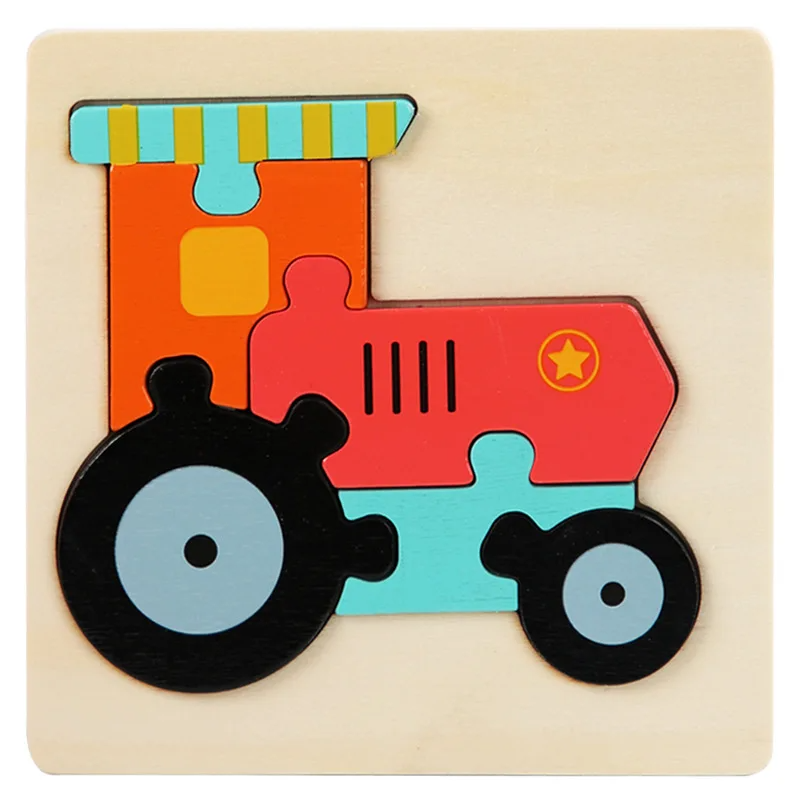 3D Wooden Puzzle - Playful Animal Adventure - Jigsaw Puzzle