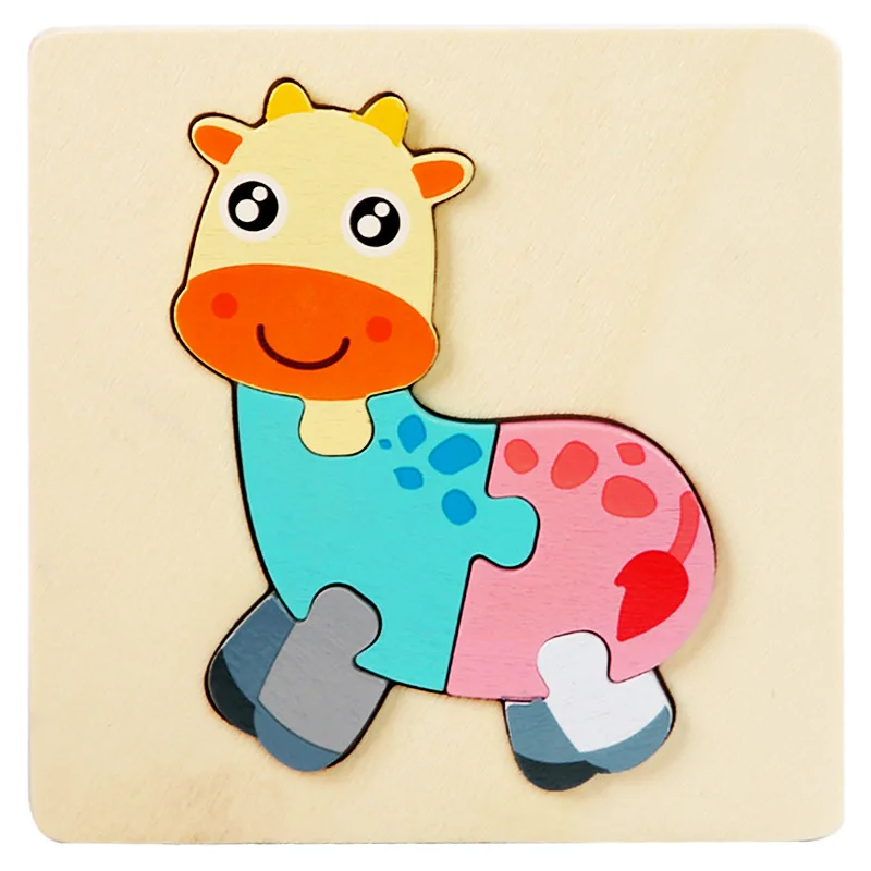 3D Wooden Puzzle - Playful Animal Adventure - Jigsaw Puzzle