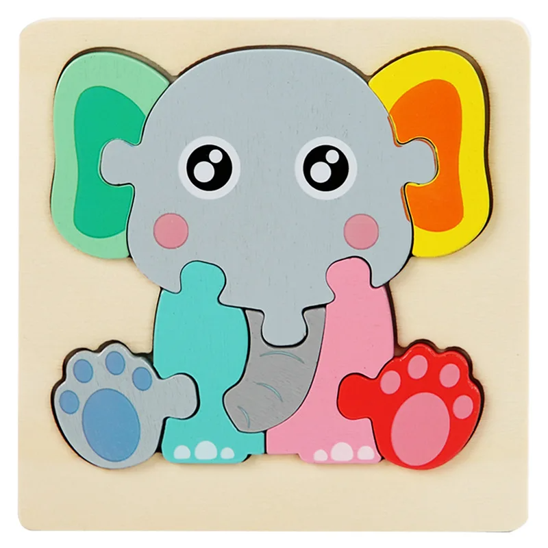 3D Wooden Puzzle - Playful Animal Adventure - Jigsaw Puzzle