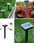 Solar-Powered Mole, Mouse, Snake Pest Rodent Repeller