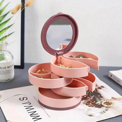 4-Layer Rotating Jewellery Storage Box