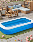 4 Person Inflatable Swimming Pool - Durable PVC Material