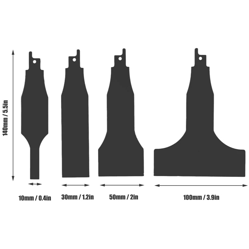 4 Piece Jigsaw Scraper Set