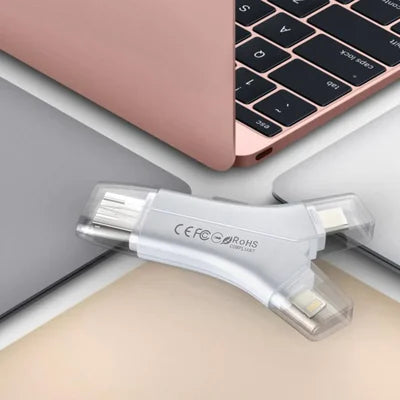 4-in-1 Portable Card Reader for Mobile Phones