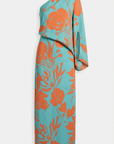 Rosie Printed One-Shoulder Maxi Dress