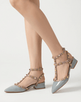 Raya Studded Block Heel Shoes