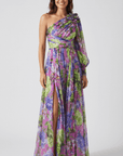 Isla Floral One Shoulder Maxi Dress