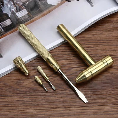 6 in 1 Micro Mini Multi-Function Copper Hammer