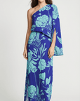 Rosie Printed One-Shoulder Maxi Dress