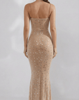 Serena Rhinestone Strap Maxi Dress
