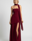 Kayla Strapless High-Slit Maxi Dress