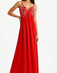 Ember Embroidered Bodice Maxi Dress