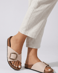 Buckle Slip On Sandals