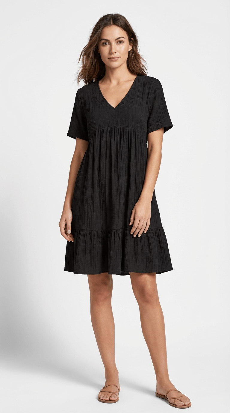 Mira V-Neck Mini Dress