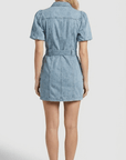 Isla Denim Puff Sleeve Mini Dress