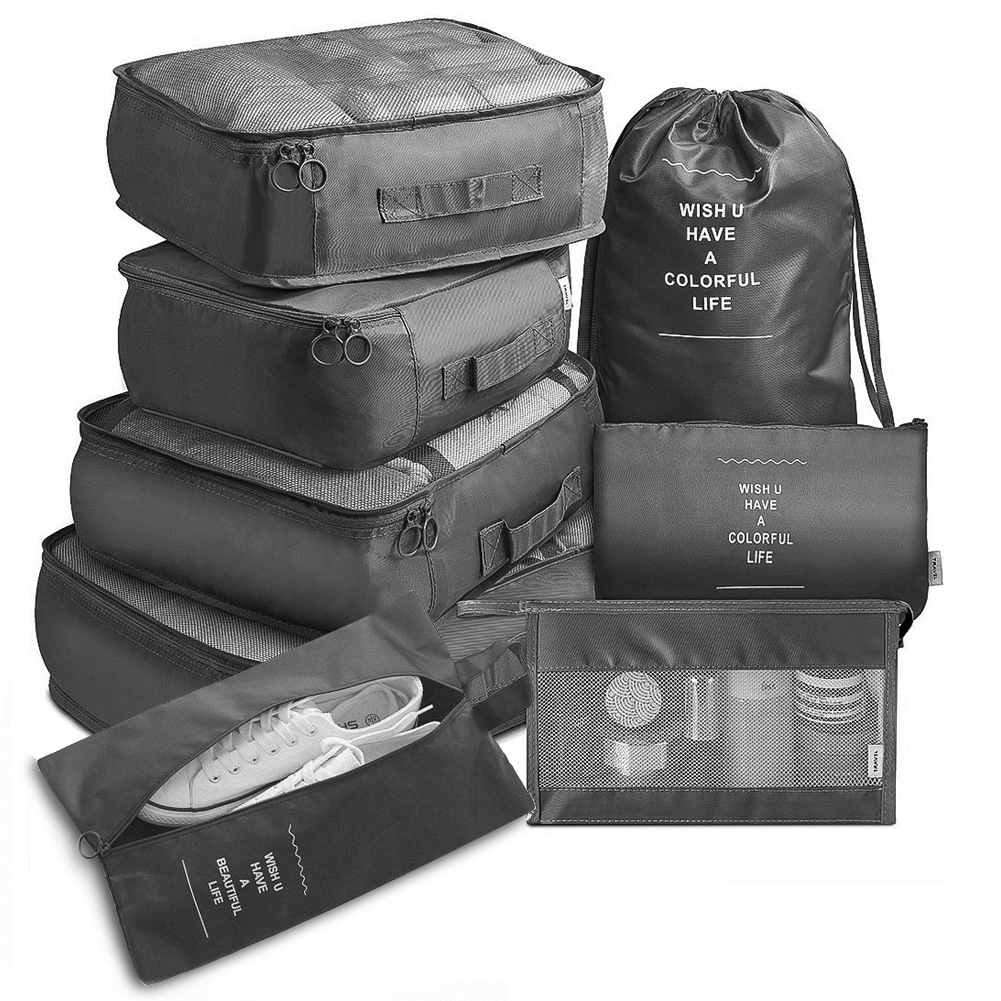 8-Piece Travel Set – Luggage Dividers &amp; Organiser Cubes