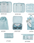8-Piece Travel Set – Luggage Dividers & Organiser Cubes