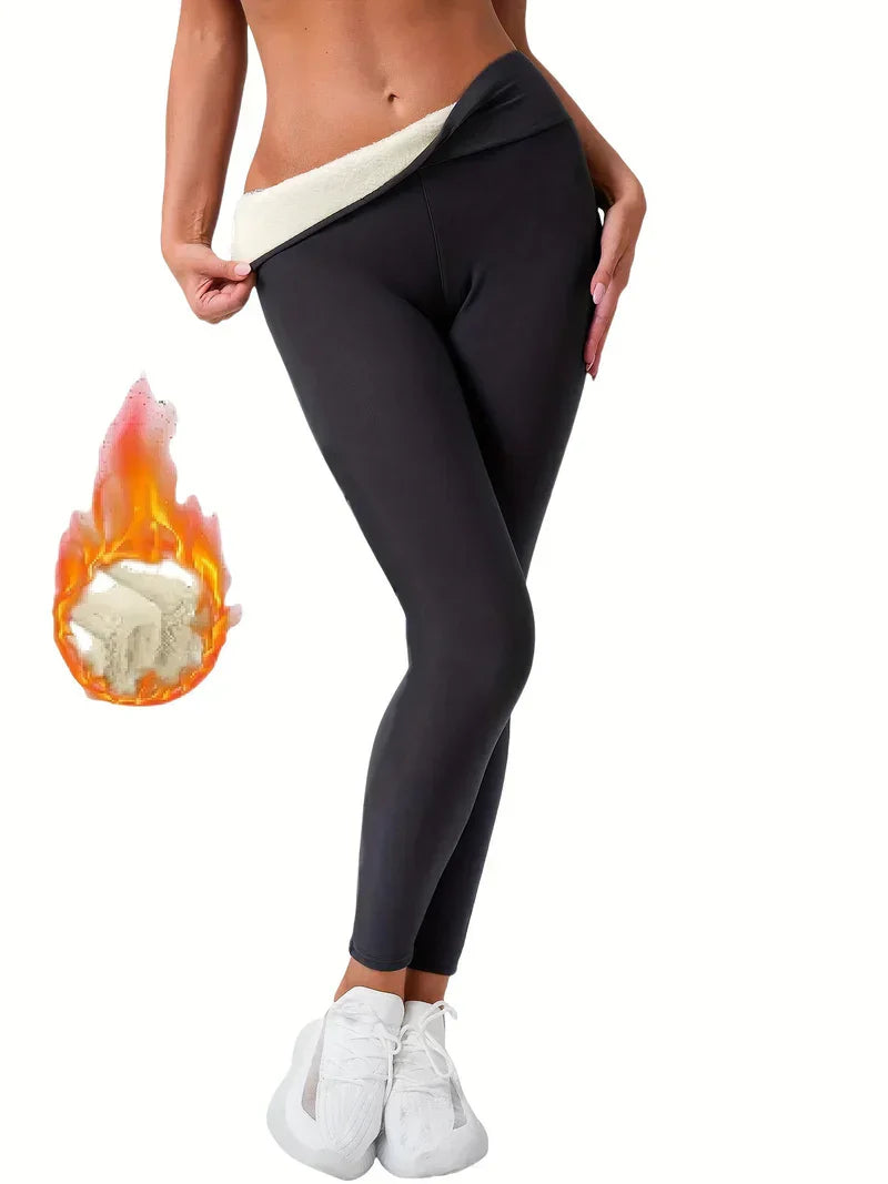 Aafke - Fleece-Lined High-Waisted Leggings
