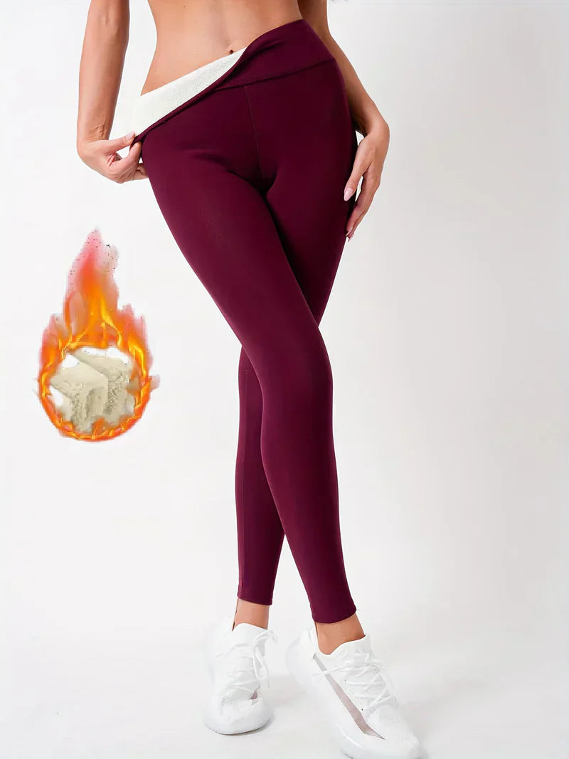 Aafke - Fleece-Lined High-Waisted Leggings