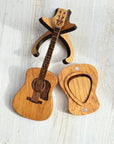 Acoustic Guitar Plectrum Box Made of Wood