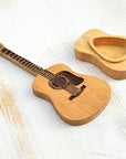 Acoustic Guitar Plectrum Box Made of Wood