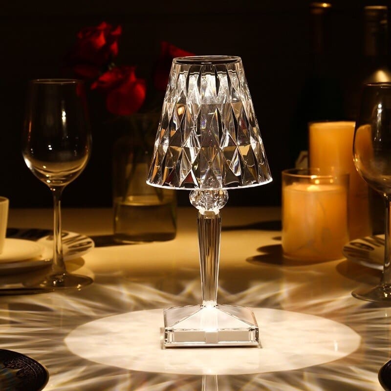 Acrylic Crystal Table Lamp - LuxeGlow
