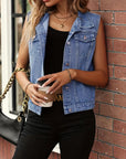 Adelita - Sleeveless Denim Jacket
