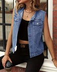 Adelita - Sleeveless Denim Jacket