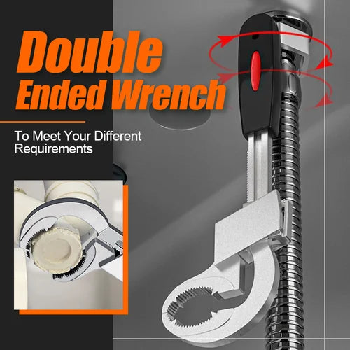 Adjustable Multi-Function Double-End Wrench