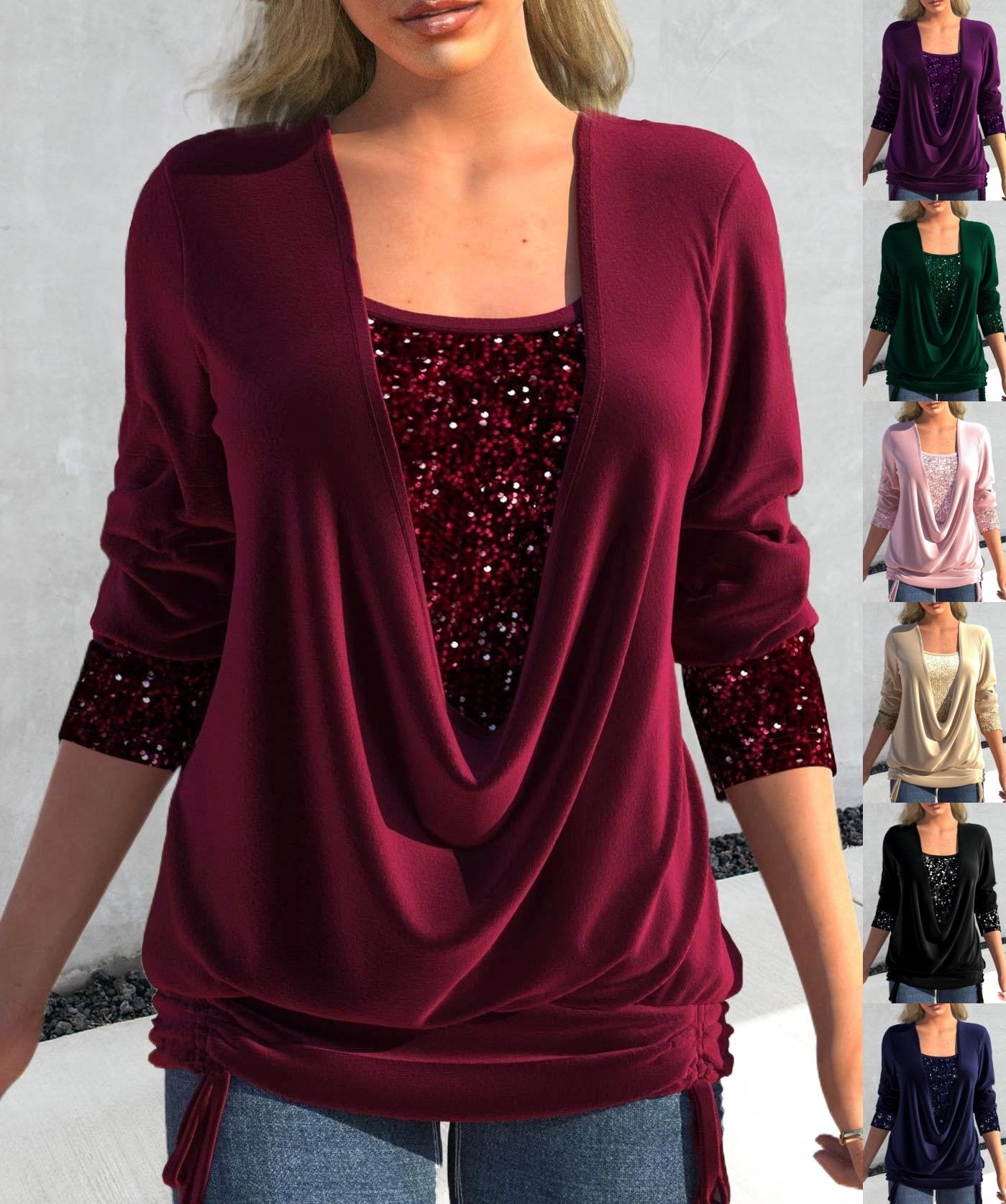 Adorina – Glitter Sequin Top