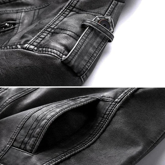 Adwin – Black Leather Men's Jacket