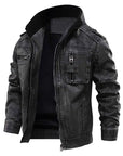 Adwin – Black Leather Men's Jacket