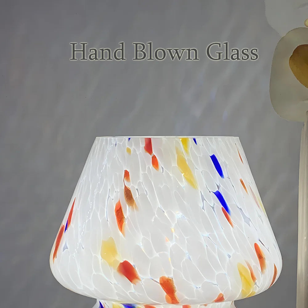 Aesthetic Glass Mushroom Lamp - LumiMush