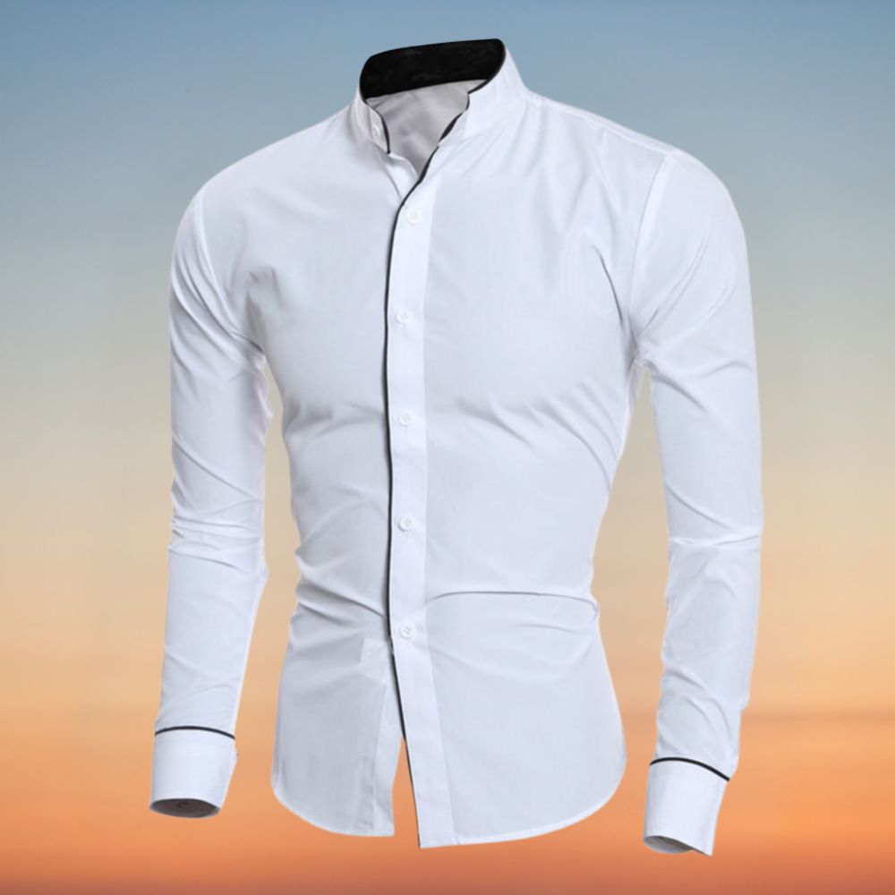 Ahmet – Shirt with Stand-Up Collar