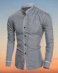 Ahmet – Shirt with Stand-Up Collar